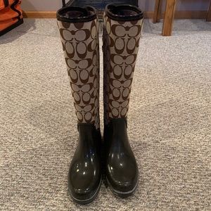 Coach rain boots